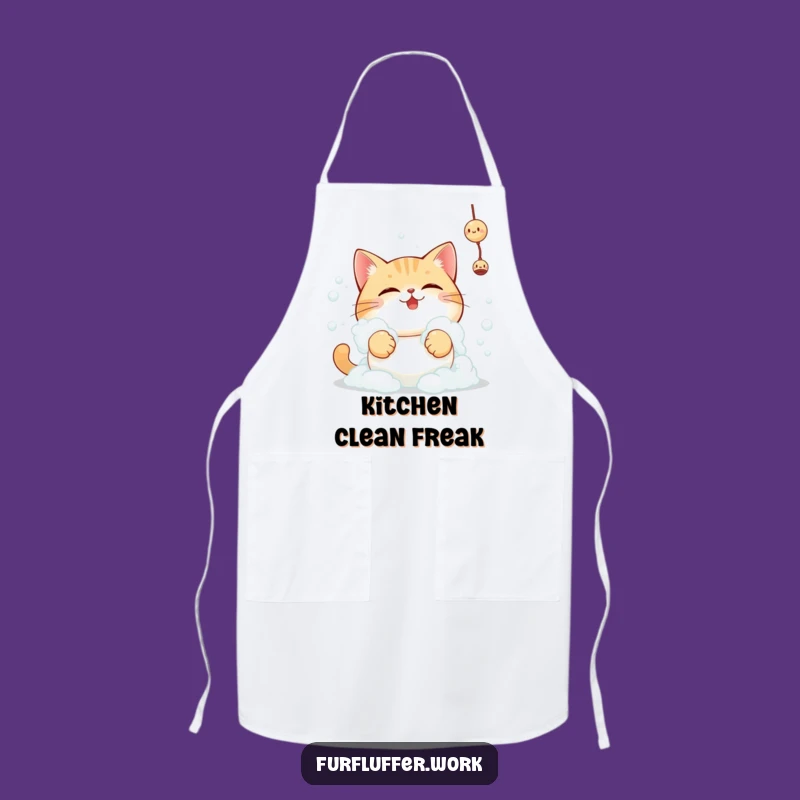 Funny Bubble Cat Apron, Cook with Feline Flair and Humor