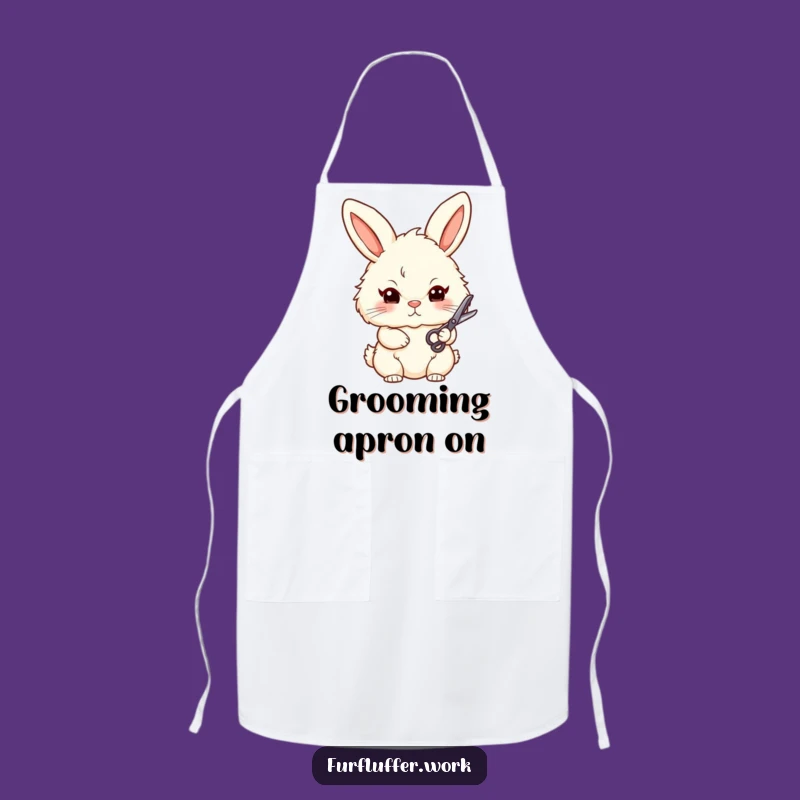 Funny Bunny Groomer Apron - Stylish Kitchen Wear, Pet Lover Gift