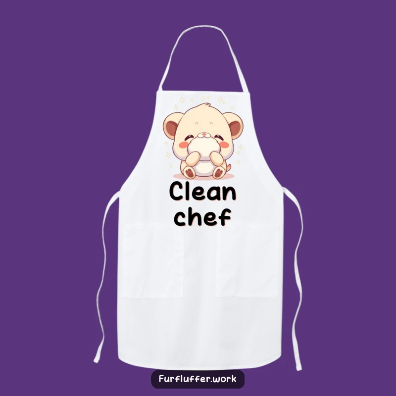 Funny Pampered Animal Fluff Apron - Chef's Spa Day Wear