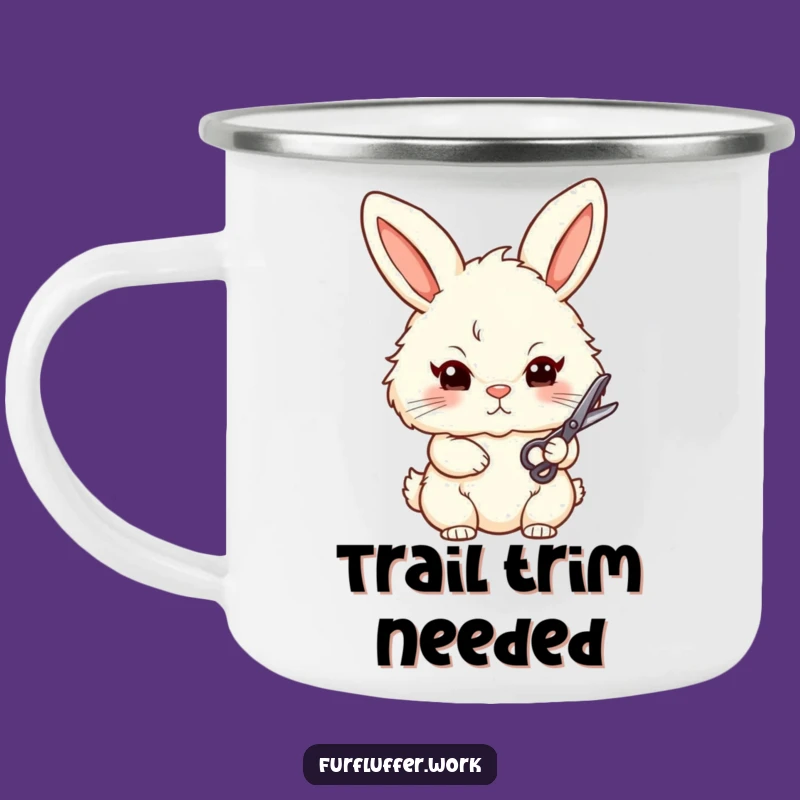 Funny Bunny Groomer Camping Mug - Trail Style, Outdoor Humor Gift