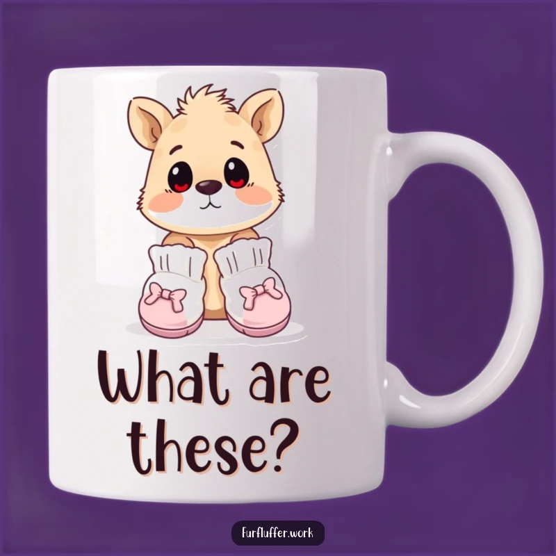 Funny Surprised Animal Booties Mug - Hilarious Grooming Mishap Gift