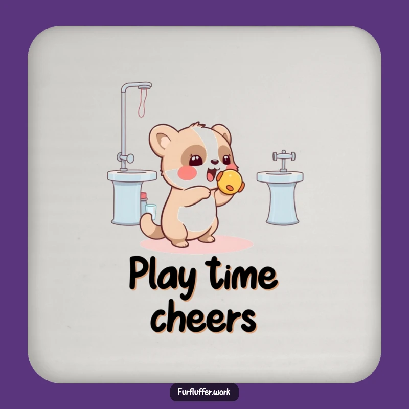 Funny Playful Pet Toy Coaster - Protect Surfaces with Playfulness