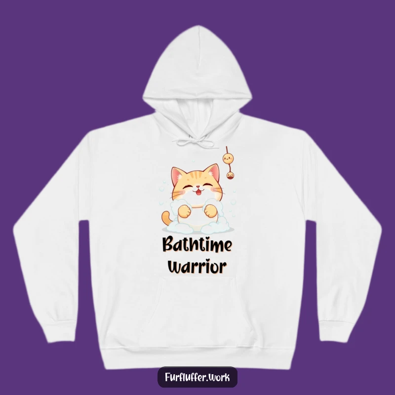 Cozy Funny Bubble Cat Hoodie, Warm Comfort for Playful Moments