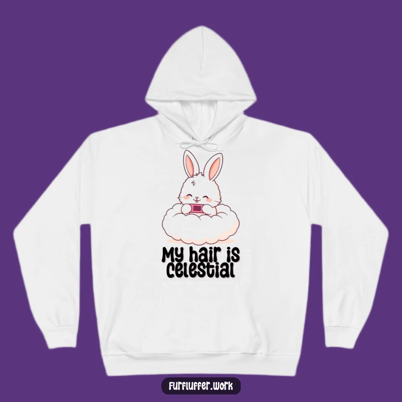Cozy Funny Bunny Cloud Comb Hoodie: Warm and Whimsical Bear Hug Gift