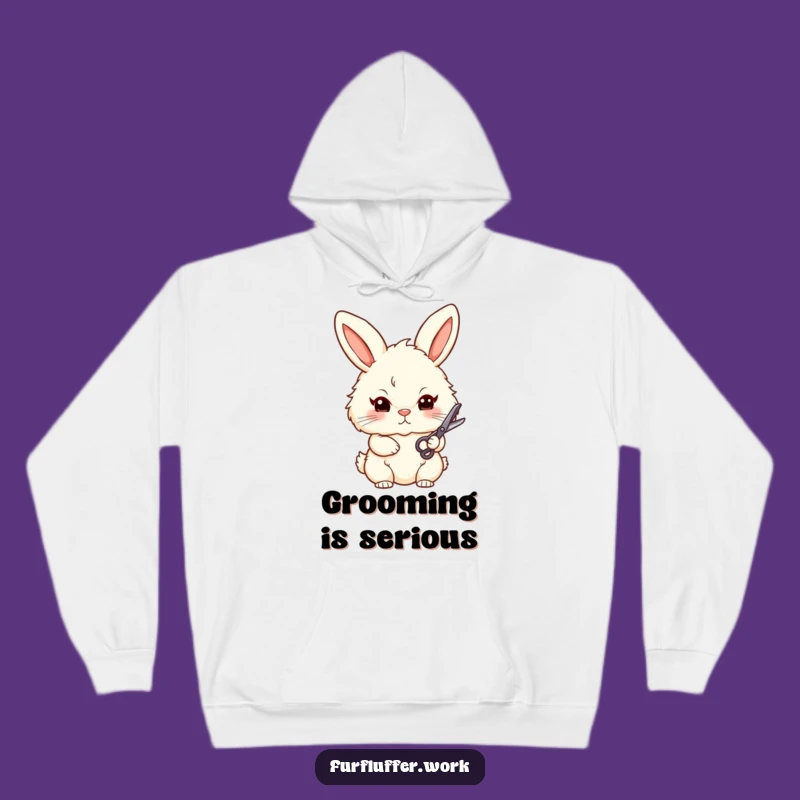 Funny Bunny Groomer Hoodie - Cozy Style, Perfect Pet Lover Gift