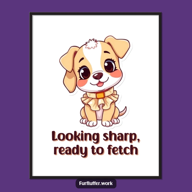 Free Printable Puppy Wall Art: Curious Pup Decor Downloadable Gift!