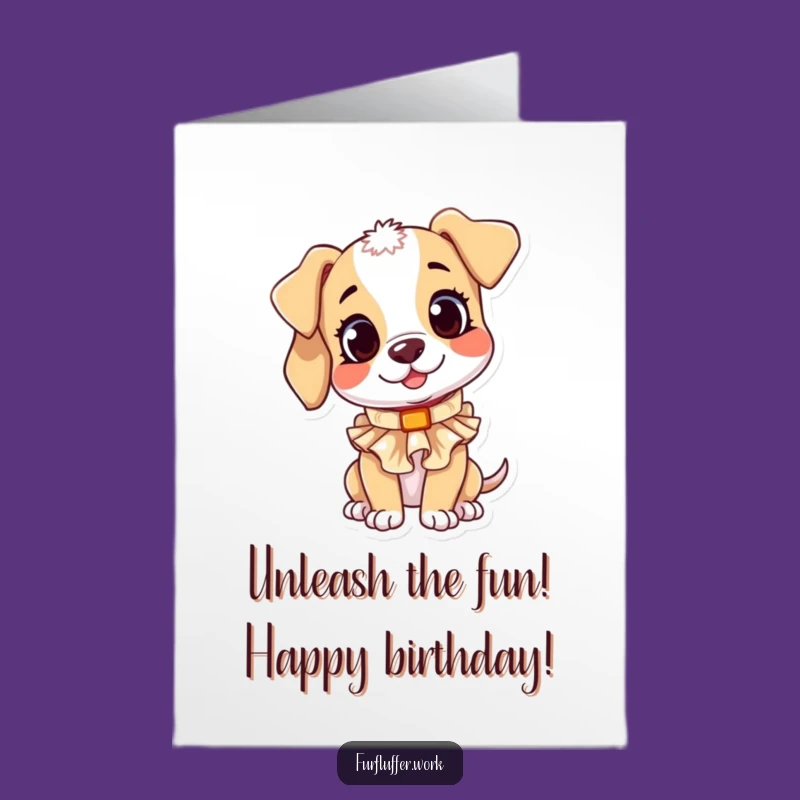 Free Printable Puppy Birthday Card: Curious Collar Downloadable Gift!