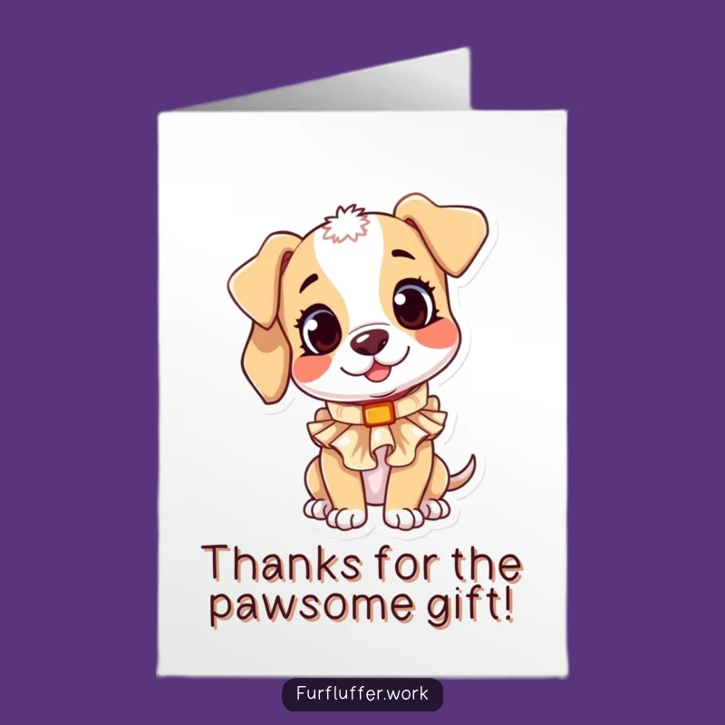 Free Printable Puppy Thank You Card: Tail-Wagging Thanks Downloadable Gift!