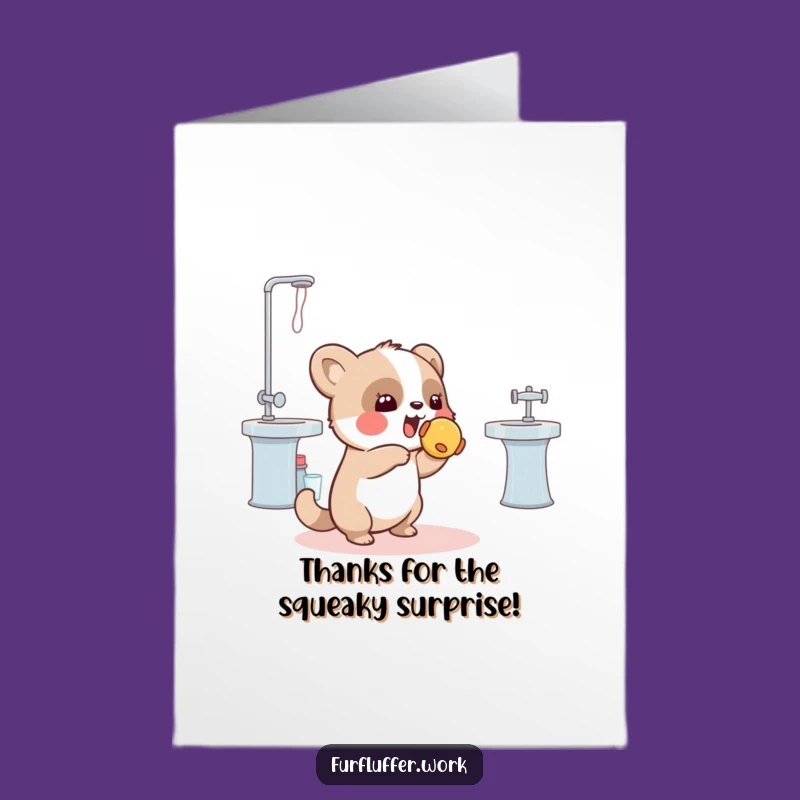 Free Printable Thank You Card: Animal & Toy, Fun DIY Downloadable Appreciation