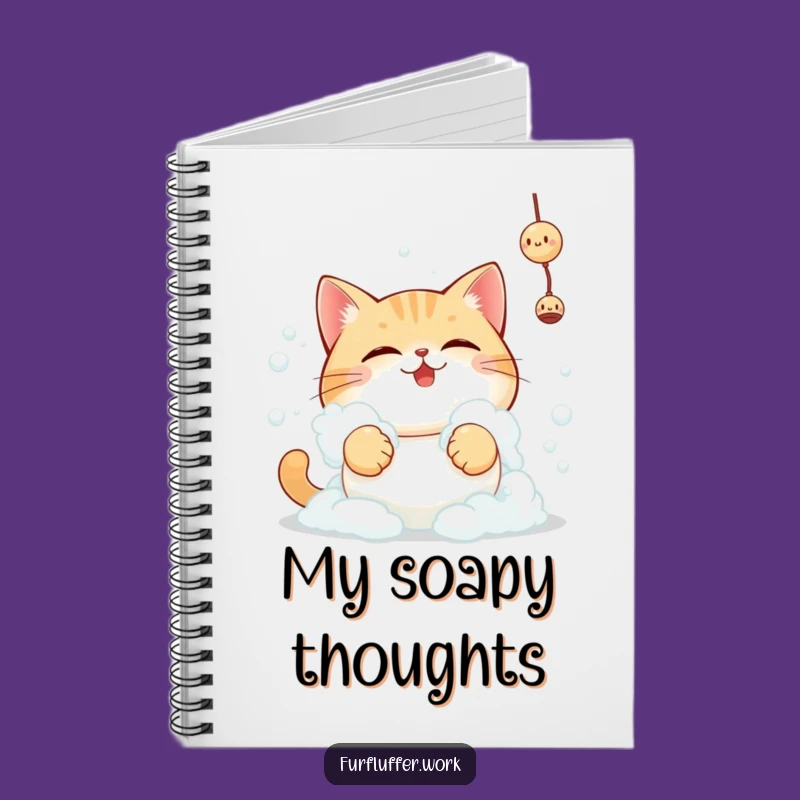 Funny Bubble Cat Notebook, Jot Down Ideas with Playful Paws