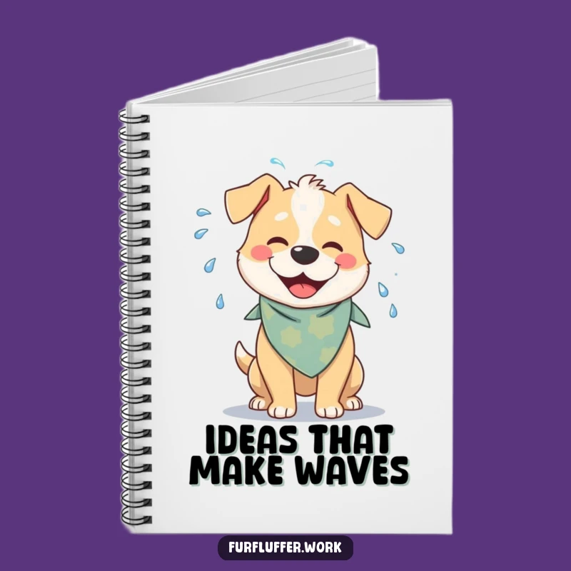 Funny Dog Water Shake Notebook: Jot Down Ideas with Playful Humor