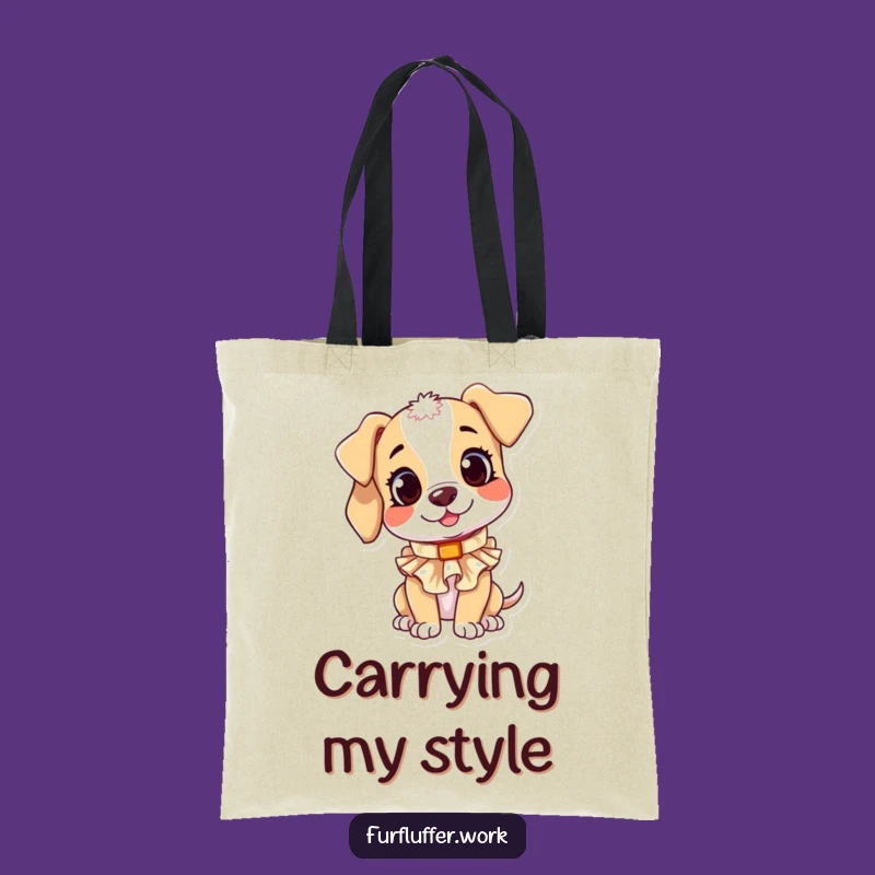 Funny Puppy Collar Tote Bag: Hilarious Accessory for Stylish Pups