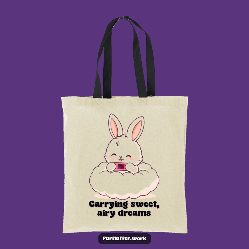 Funny Bunny Cloud Comb Tote Bag: Carry Your Whimsy with Humorous Style