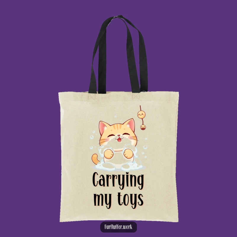 Funny Bubble Cat Tote Bag, Carry Your Cat-titude with Humor